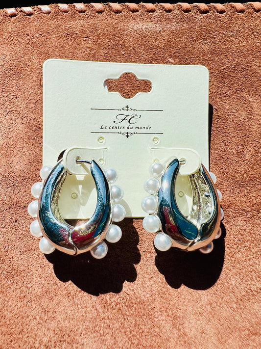 Silver Pearl Drops